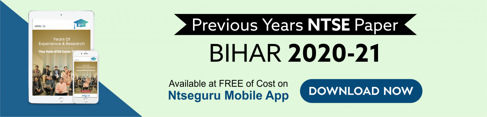 NTSE Previous Year Question PapersÂ Bihar 2020-21