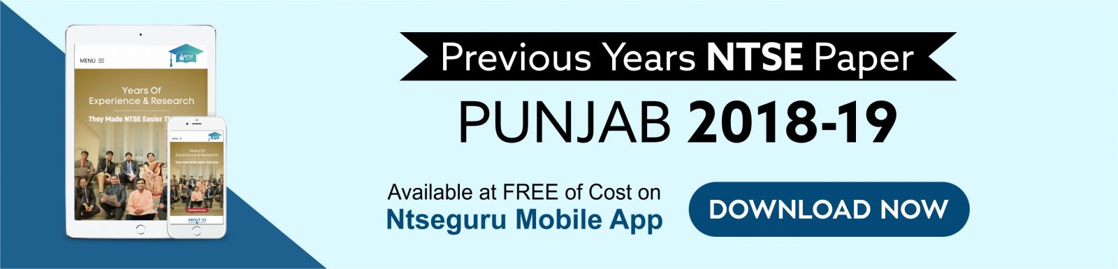 NTSE Previous Year PapersÂ Punjab 2018-19