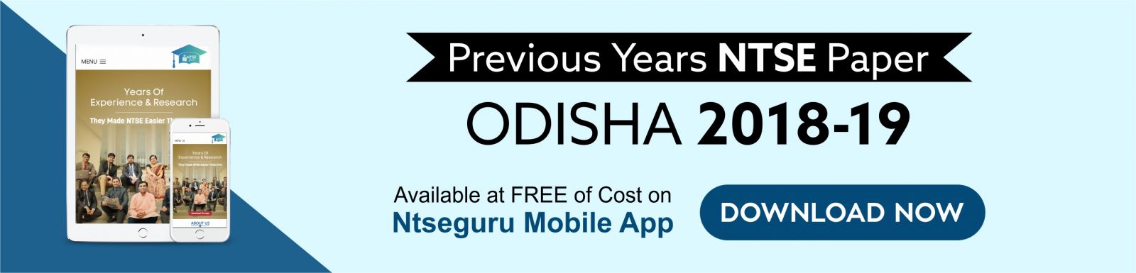 NTSE PreviousÂ Year Question Paper Odisha 2018-19