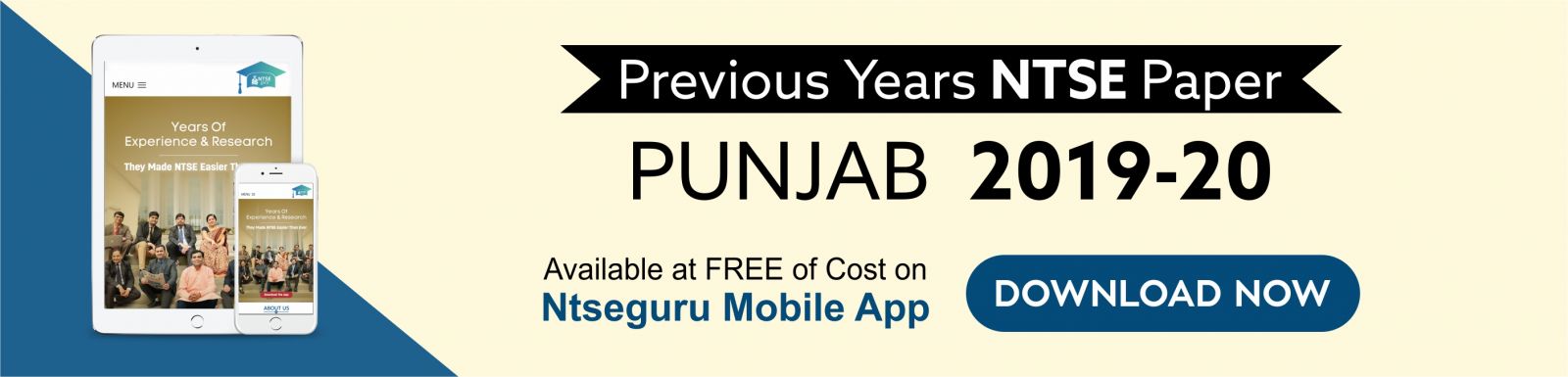 NTSE Previous Year PapersÂ Punjab 2019-20